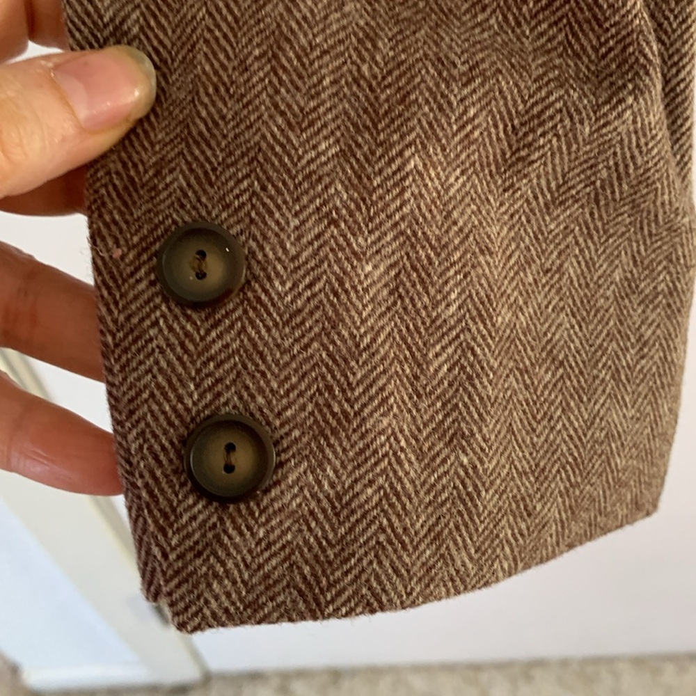 Pendleton Vintage Virgin Wool Herringbone Blazer … - image 7